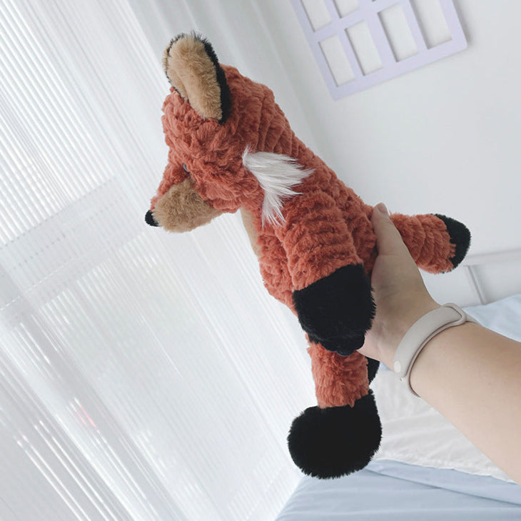 🅽🅴🆆 standing hair fox stuffed toy