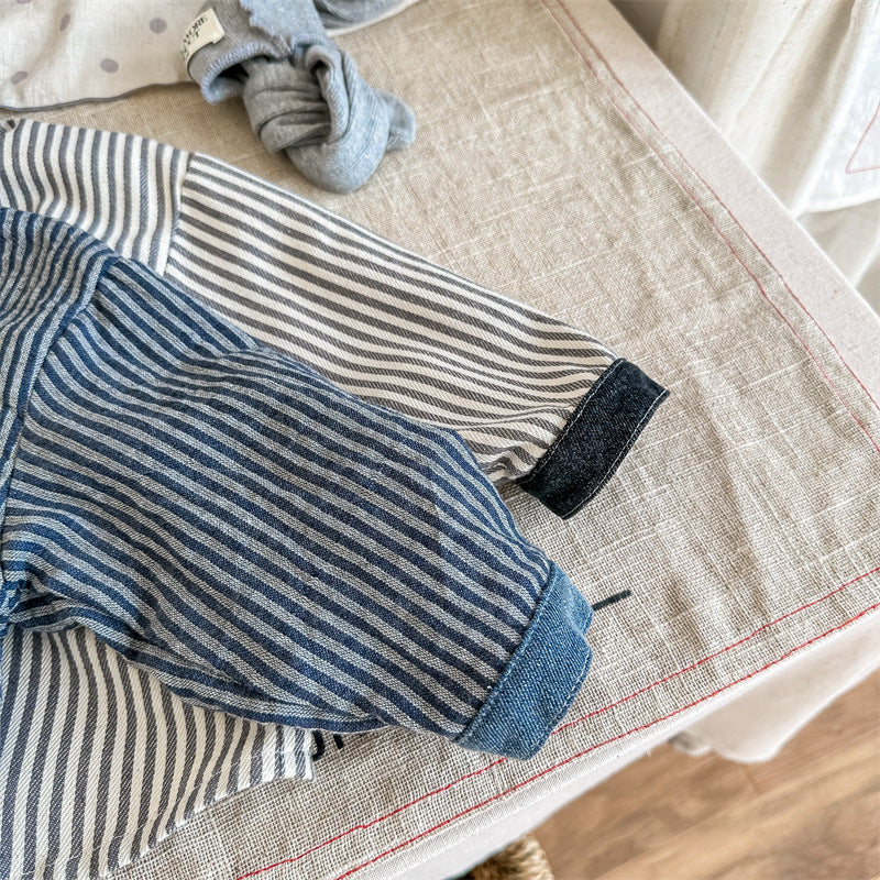 ストライプデニムジャケット(2color)