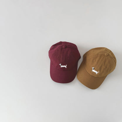 ダックス刺繍キッズキャップ(11color)