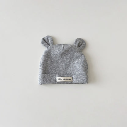 🅽🅴🆆 ベビーコットンくま耳キャップ(8color)