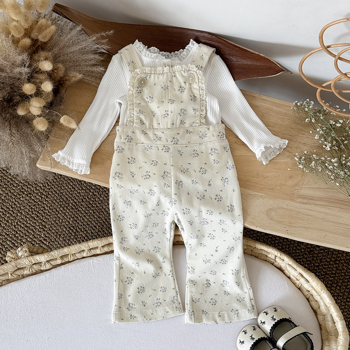 フローラルナチュラルオーバーオール