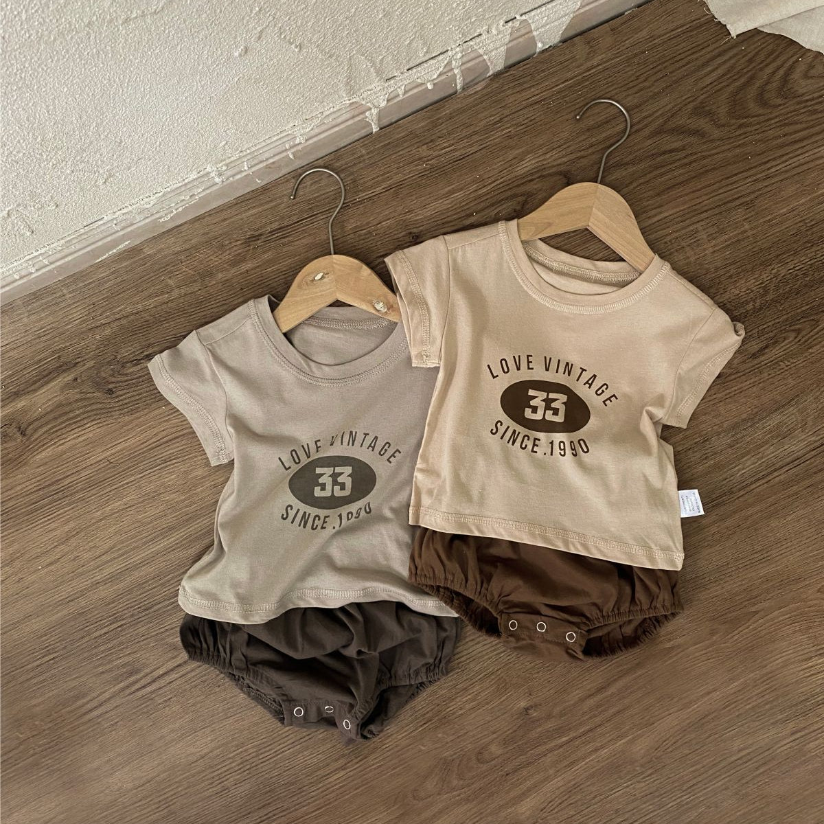 [4color / 66-110] ベビーボーイ&キッズカジュアルセットアップ