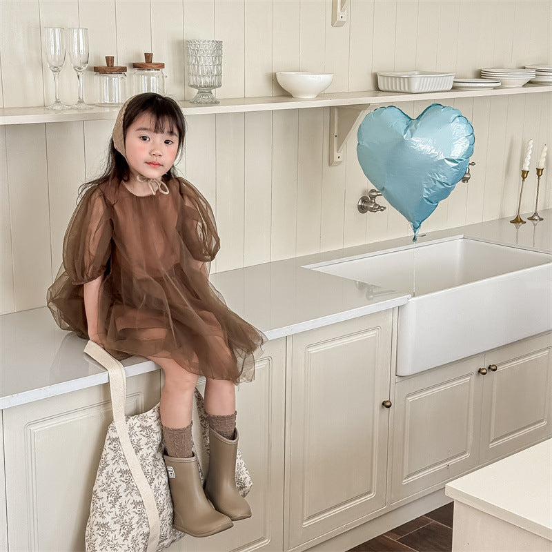 ガールズスイートチュールドレス(2color)