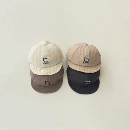 ベア刺繍カジュアルキャップ(4color)