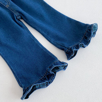 裾フレアデニムパンツ(2color)