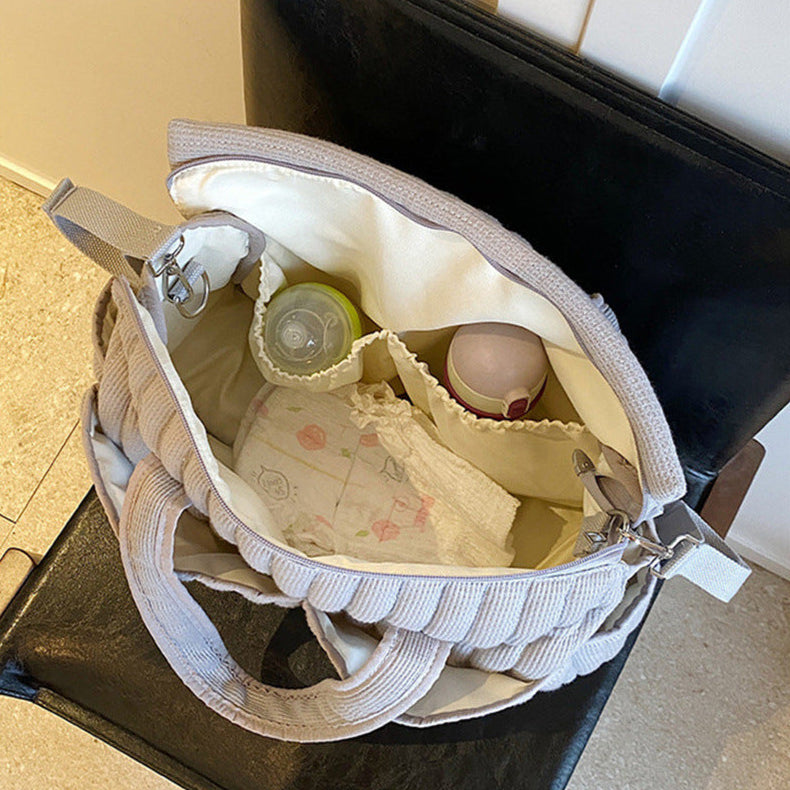 キルティング収納ショルダーバッグ