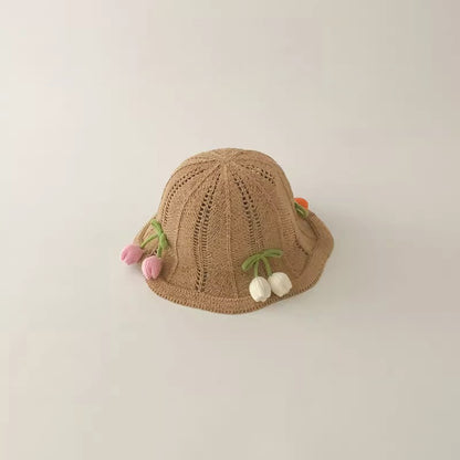 🅽🅴🆆 [3color / one size] ボンボンおはなベビーサマーハット
