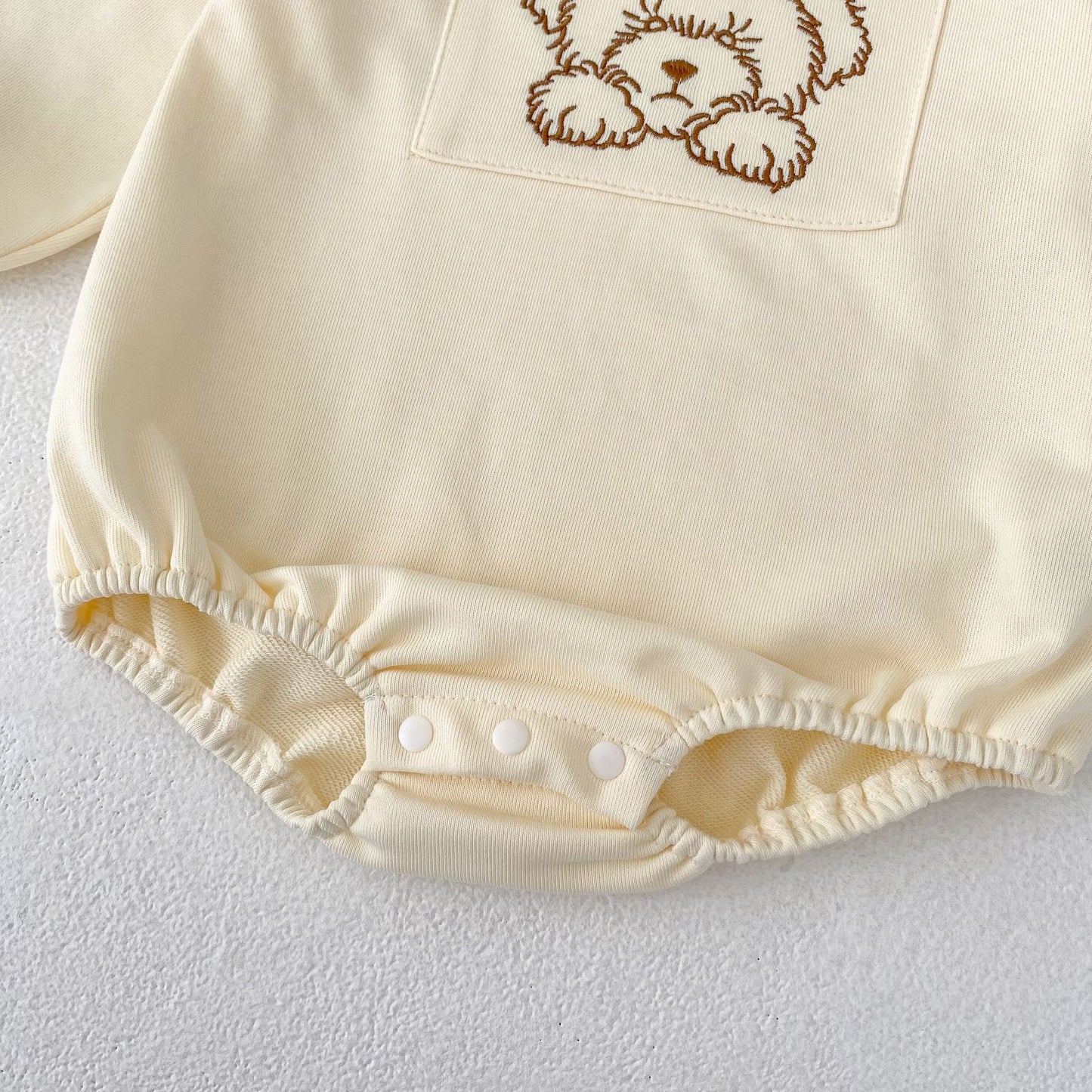 イラストべあ長袖ロンパース