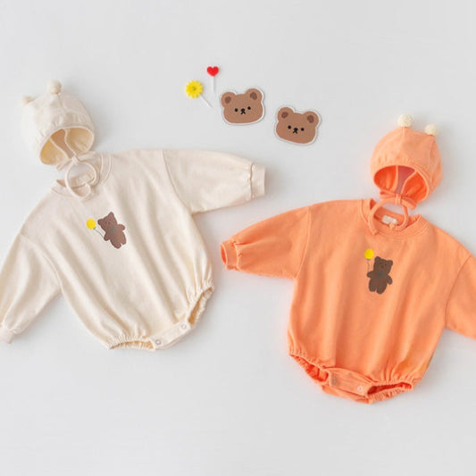 ポンポンべあロンパースセット(2color)