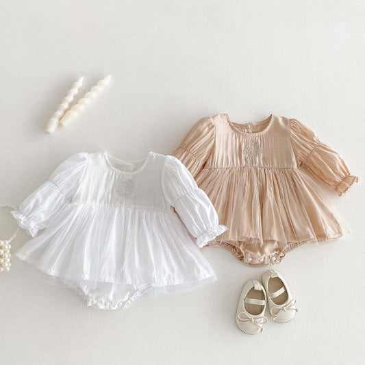 ナチュラルプリンスドレスロンパース(2color)