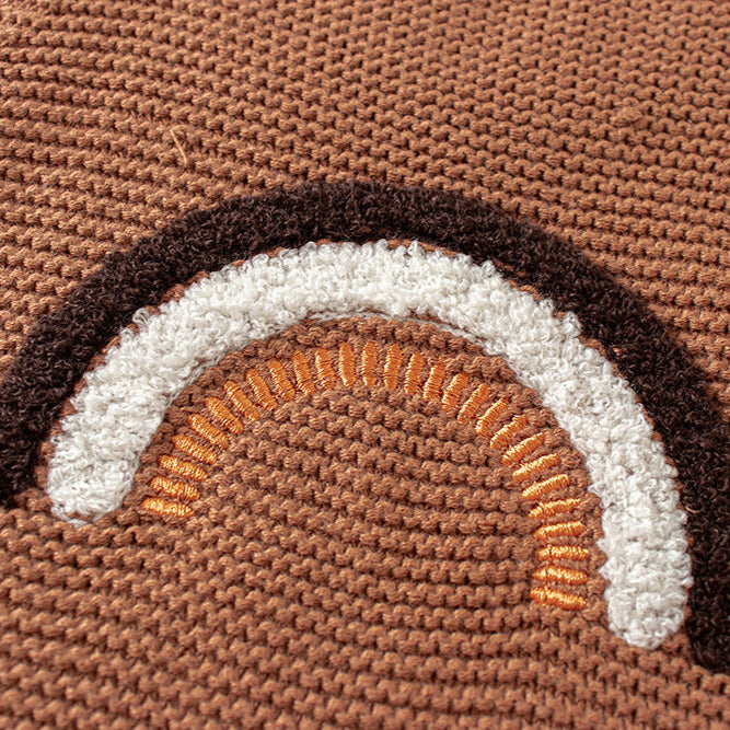 レインボーベビーニットサロペット(3color)