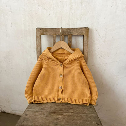 とんがりフードカーディガン(3color)