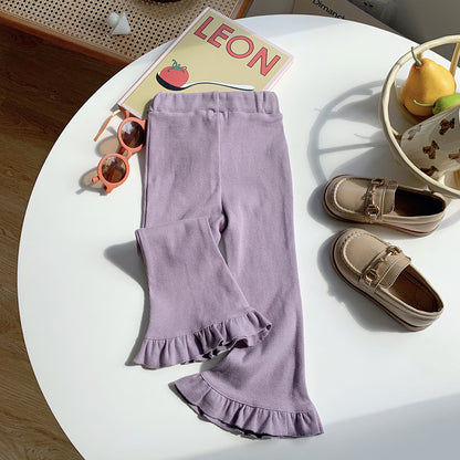 🅽🅴🆆 [7color / 90-140] フレアレギンスパンツ