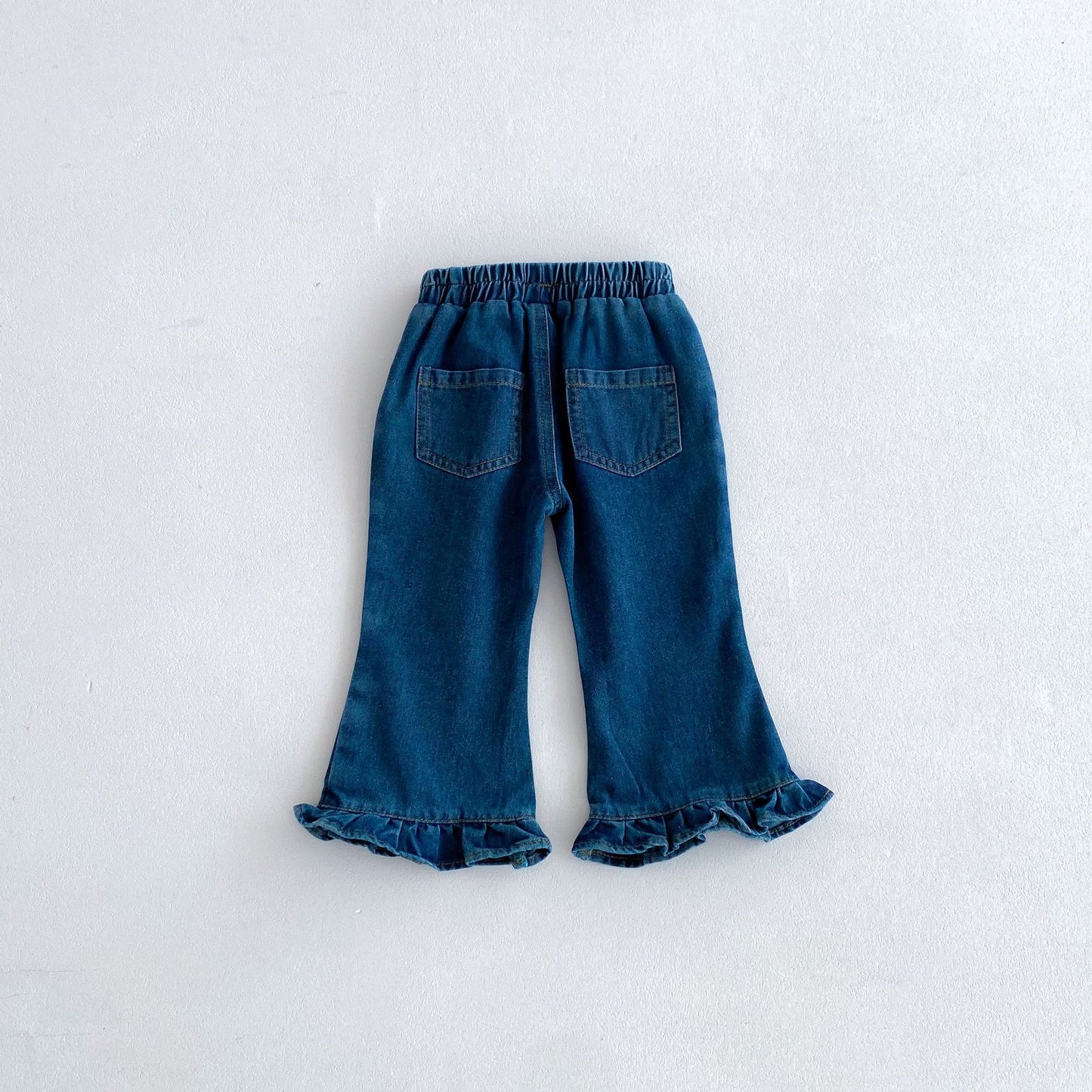 裾フレアデニムパンツ(2color)