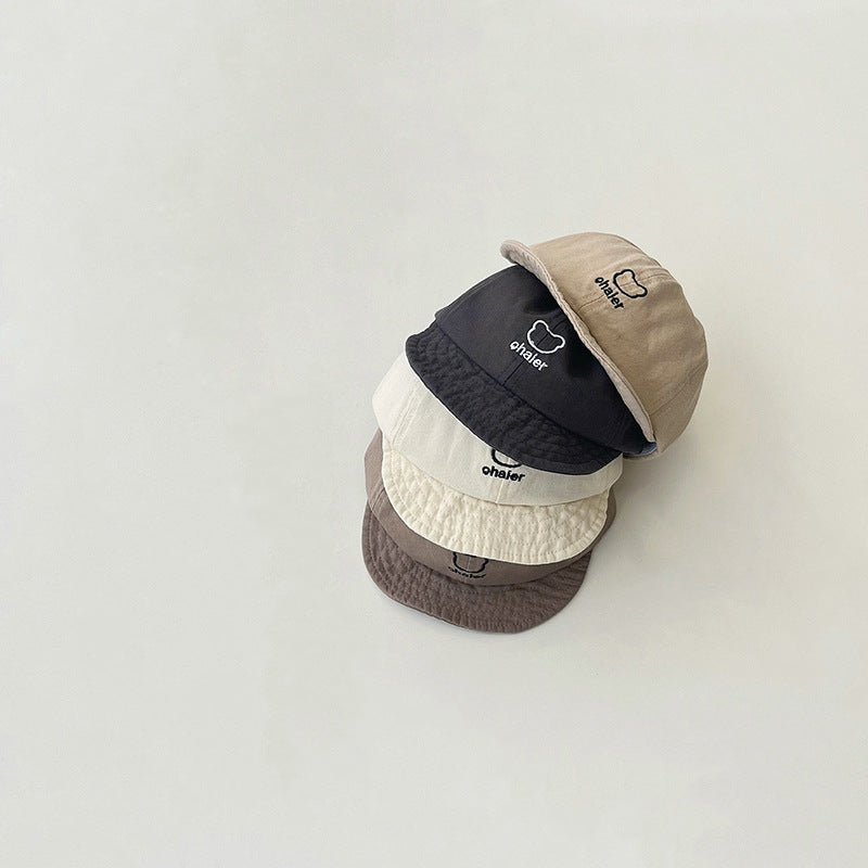 ベア刺繍カジュアルキャップ(4color)