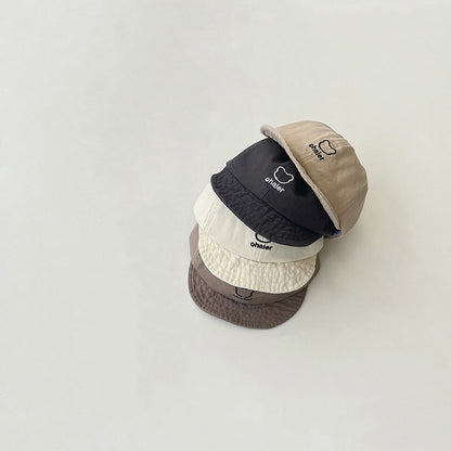 ベア刺繍カジュアルキャップ(4color)