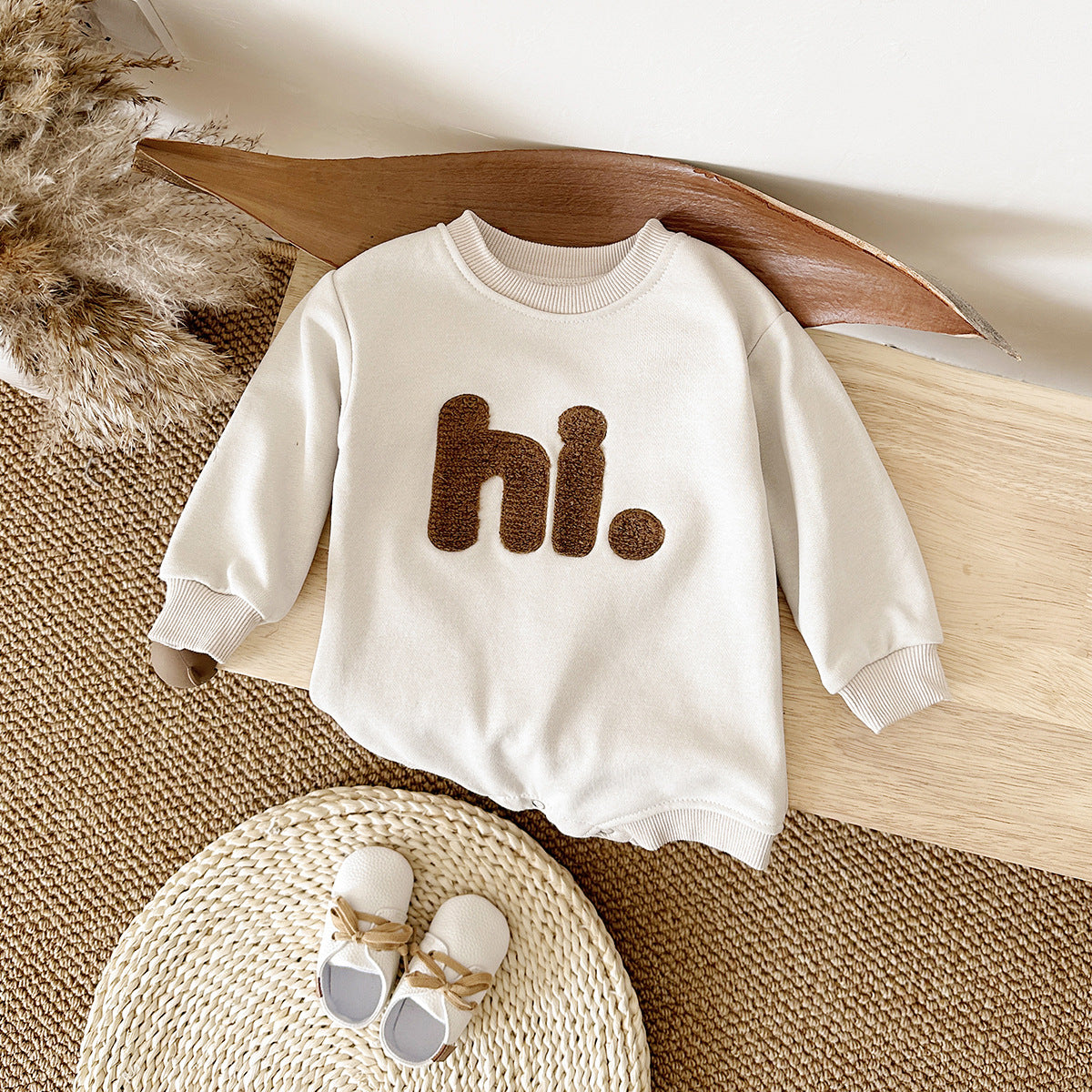 もこロゴスウェットロンパース