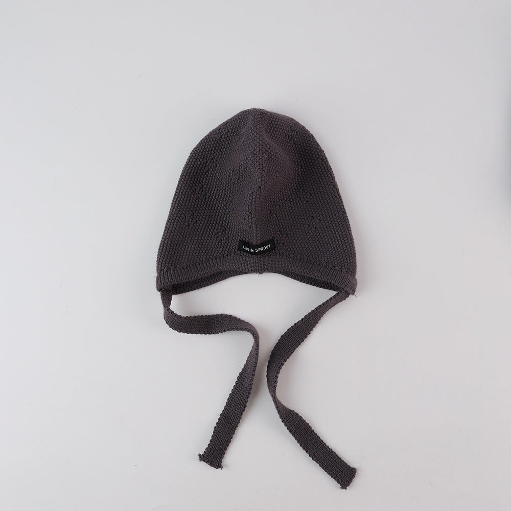 シンプルラベルニットキャップ(6color)