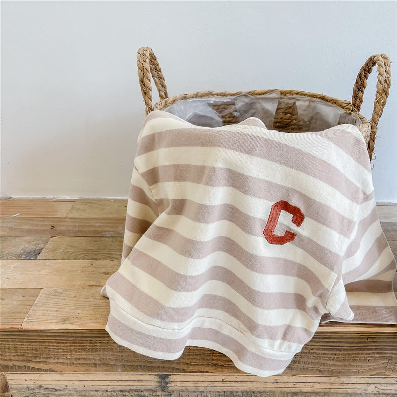 イニシャルボーダーロングスリーブ(2color)