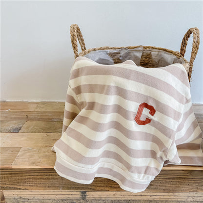 イニシャルボーダーロングスリーブ(2color)