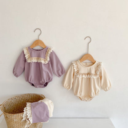 ヨーロピアンフリルベビーセットアップ(2color)