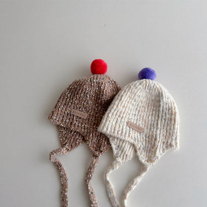 ウールボールニット帽(5color)