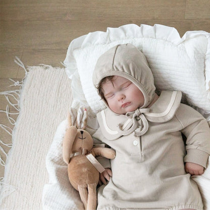 丸襟ラインロンパース(2color)