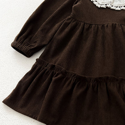 🅽🅴🆆 お花レース衿ナチュラルワンピース