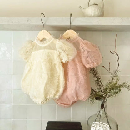 フラワーローズチュールワンピース(2color)