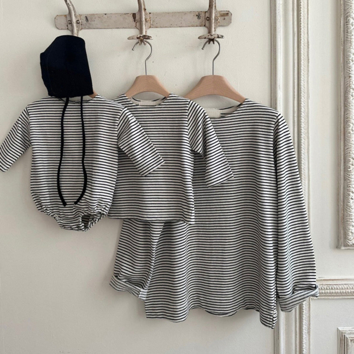 フレンチボーダーロンパース(2color)