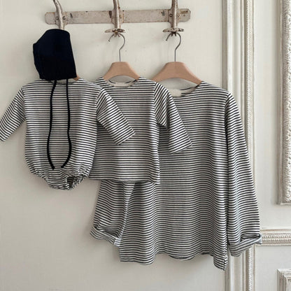 フレンチボーダーロンパース(2color)