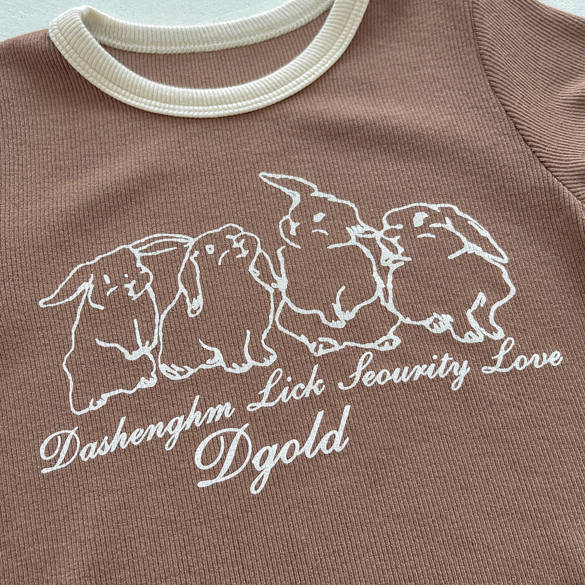 🅽🅴🆆 [3color / 66-90] ナチュラルラビットリブロンパース