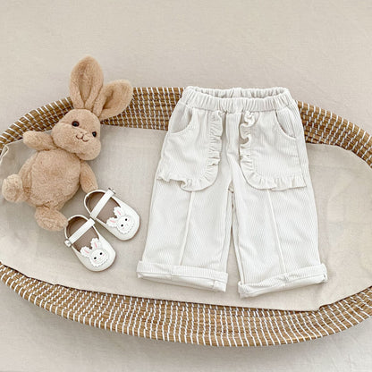 コーデュロイフリルポケットパンツ(2color)