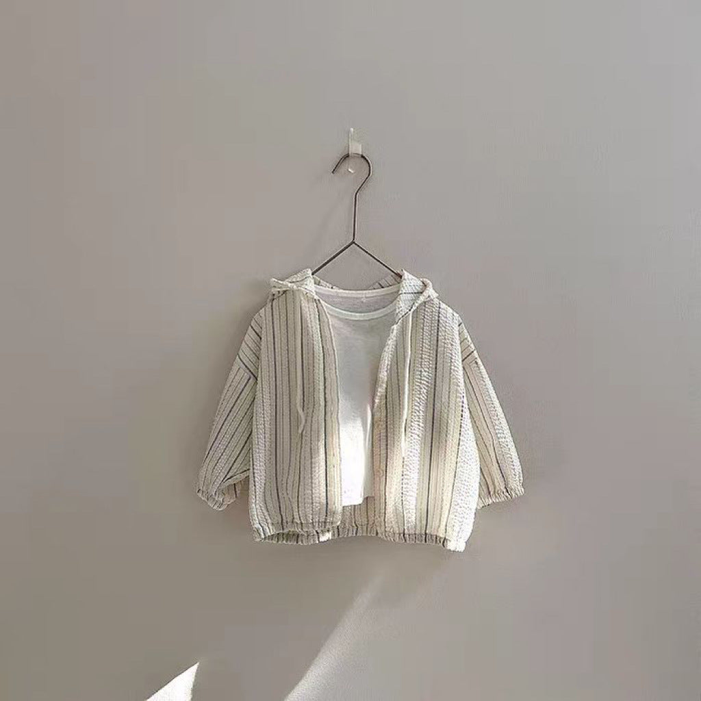 ライトコットンジッパーフードジャケット(2color)