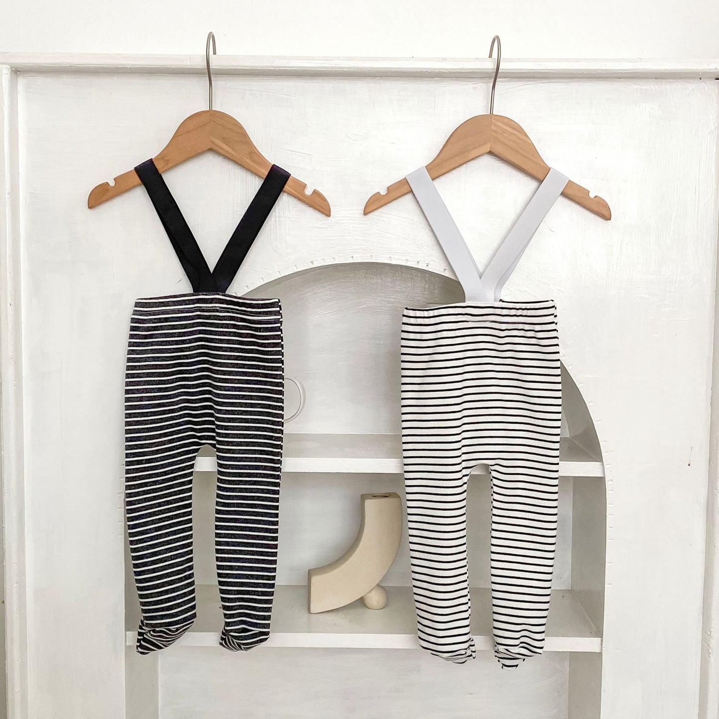 ボーダーサスペンダーレギンス(2color)