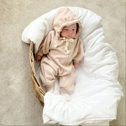 ナチュラルジッパーロンパース(3color)