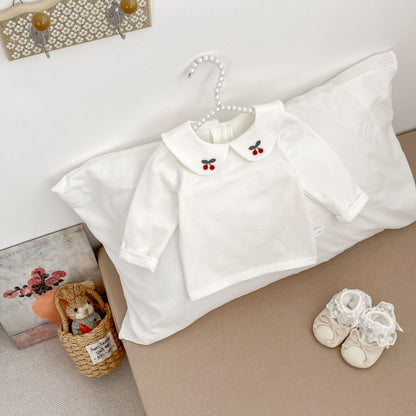 [73-120] カレッジセレモニーさくらんぼトップス&チェックワンピ
