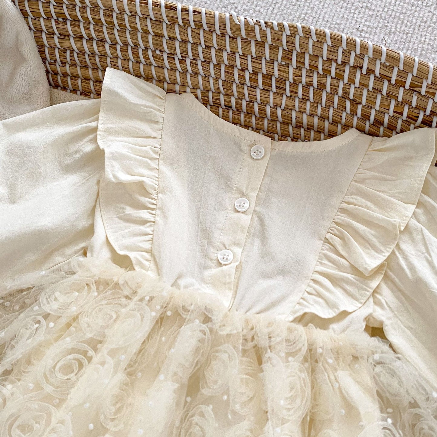 🅽🅴🆆 切替ローズチュールロンパース