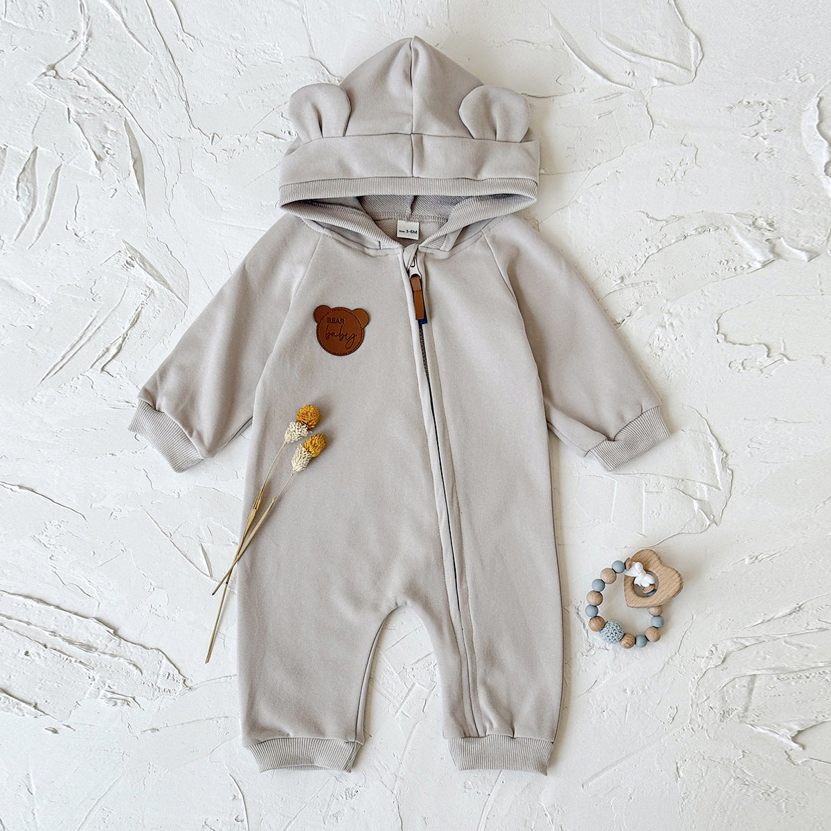 なりきりベアジッパーロンパース(3color)