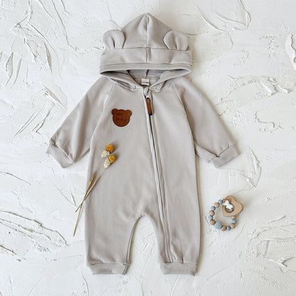 なりきりベアジッパーロンパース(3color)