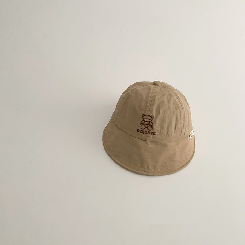 クマさん刺繍アーチキャップ(4color)