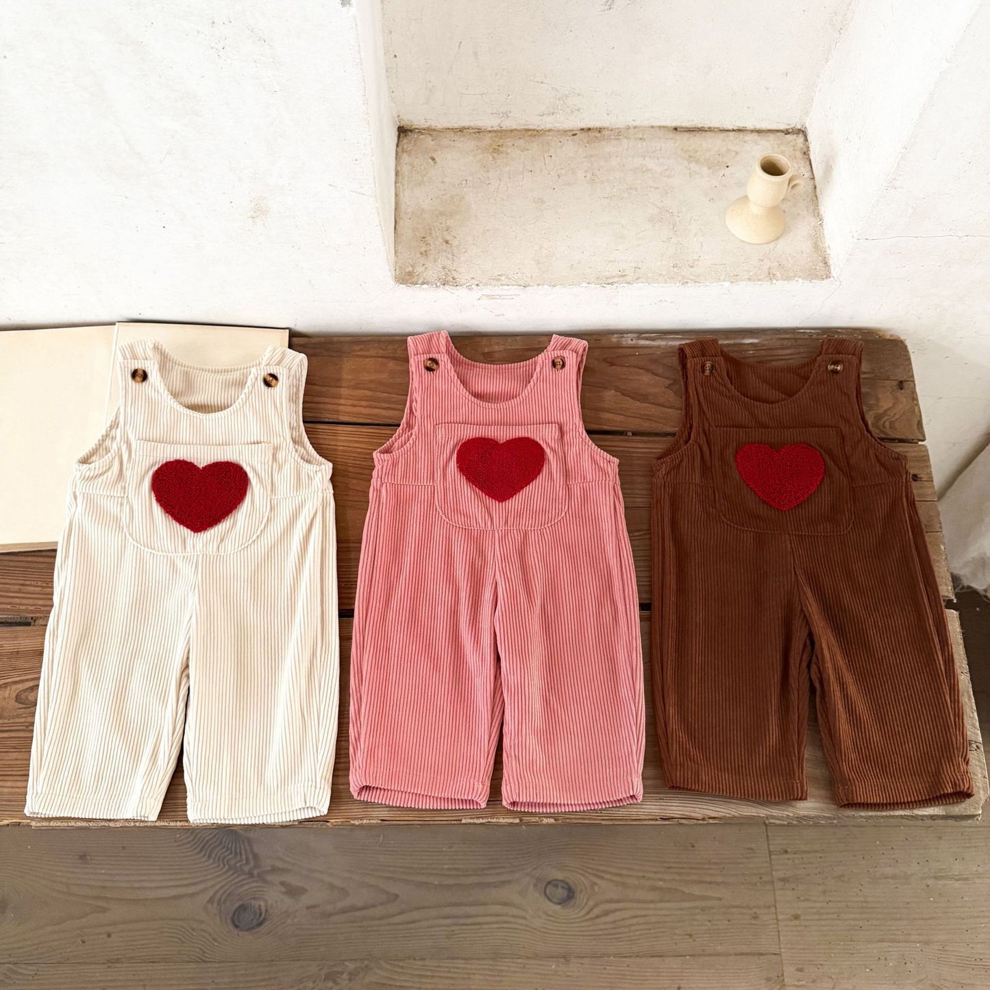 ラブリーコーデュロイサロペット(3color)