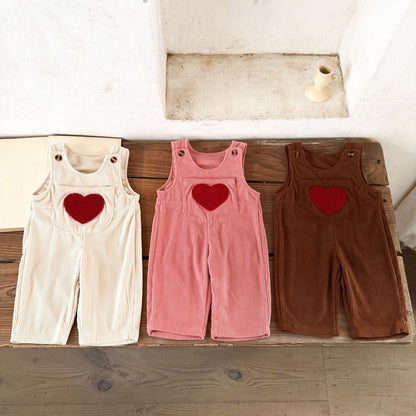 ラブリーコーデュロイサロペット(3color)