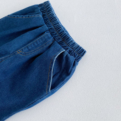 裾フレアデニムパンツ(2color)