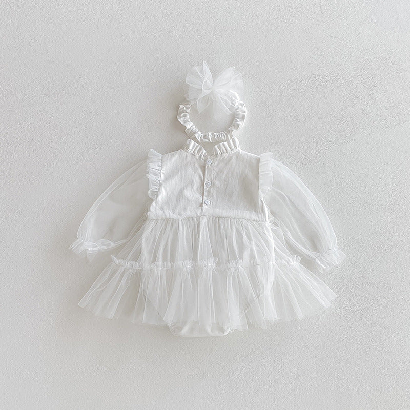 🅽🅴🆆 ホワイトセレモニーベビードレス