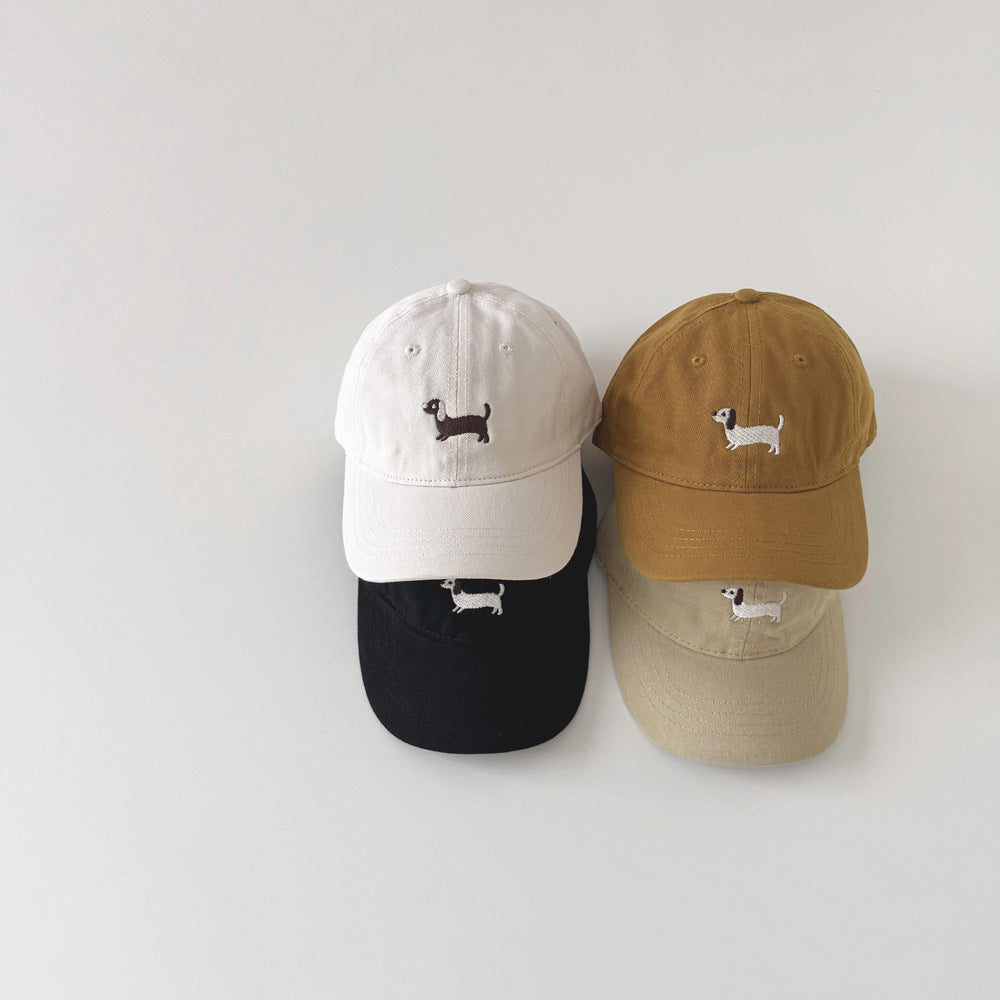 ダックス刺繍キッズキャップ(11color)