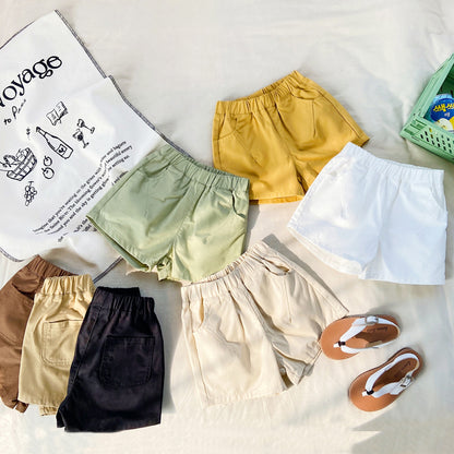 🅽🅴🆆 [7color / 90-140] カーゴカラーショートパンツ