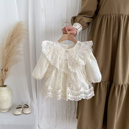 🅽🅴🆆 ヨーロピアンレースドレスロンパース