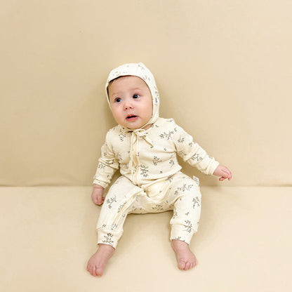 北欧ベビージッパーロンパース(4color)