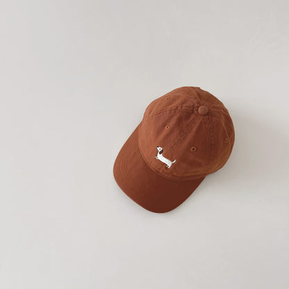 ダックス刺繍キッズキャップ(11color)